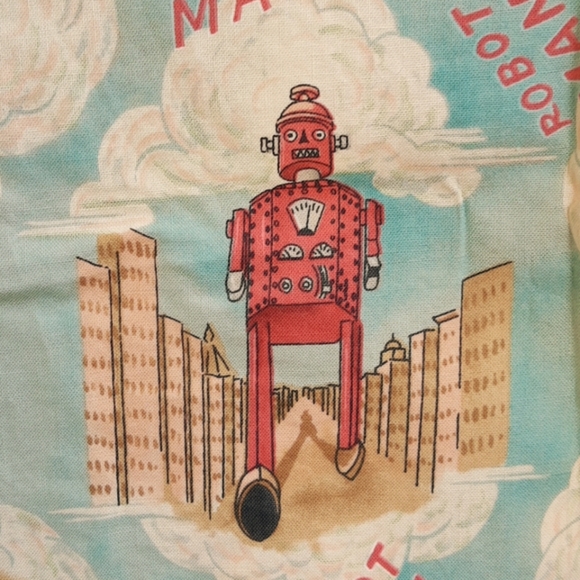 Vintage EC Star Robot Man Cotton Short Sleeve Sml - Picture 6 of 11